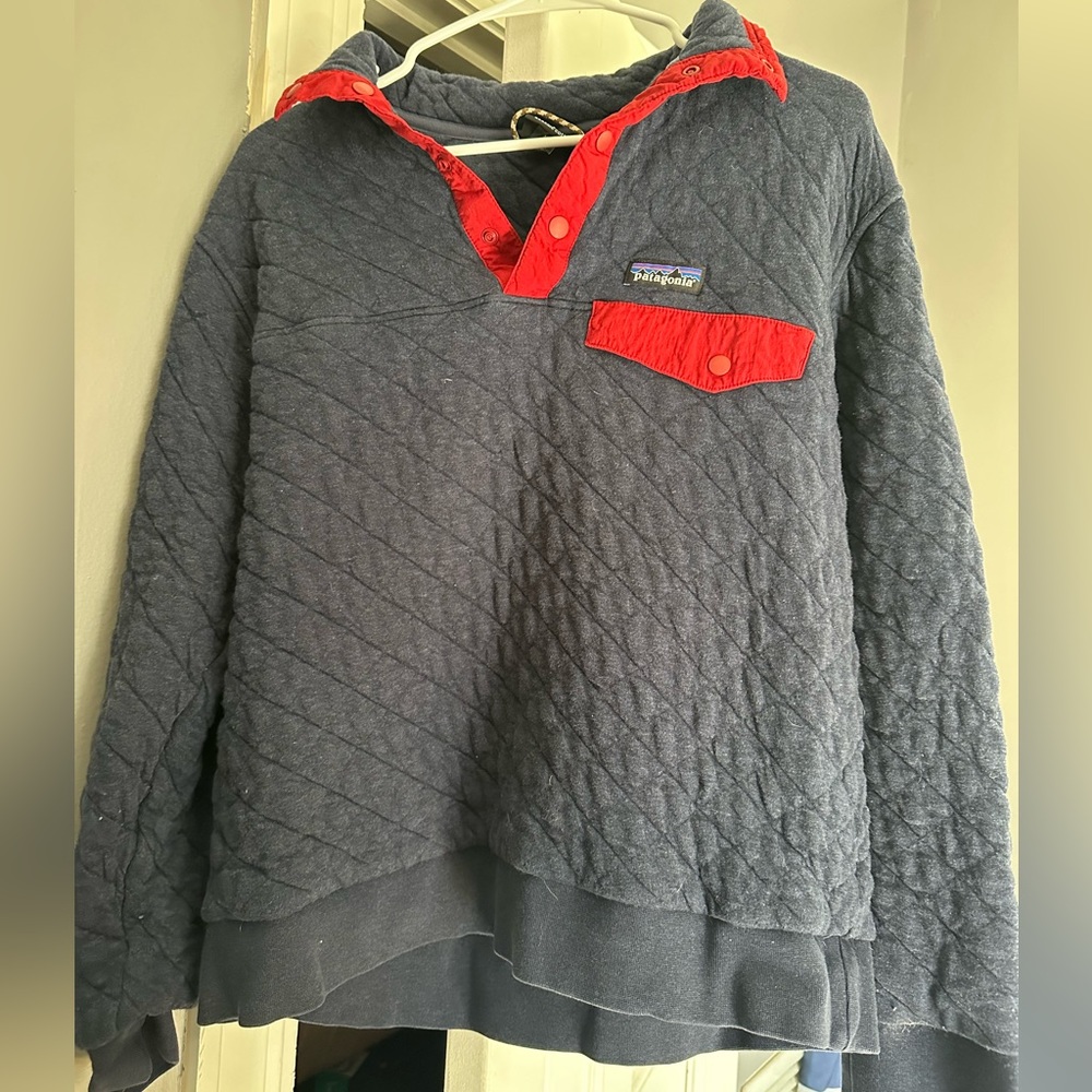 Cotton Patagonia 1/4 snap quilted sweatshirt